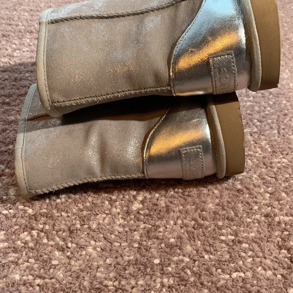 UGG Classic Short Shimmer Metallic Boots